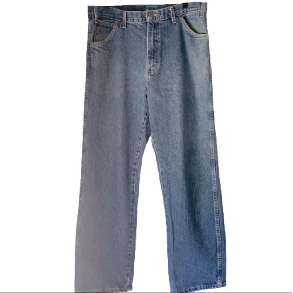 Dickies Men's 36x30 Straight Fit Denim Jeans Classic Blue Workwear Pants